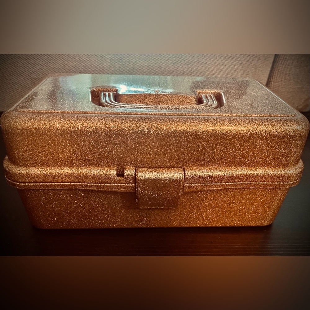 Isaac Jacob Champagne Makeup Case *rare, no longer made in this color*